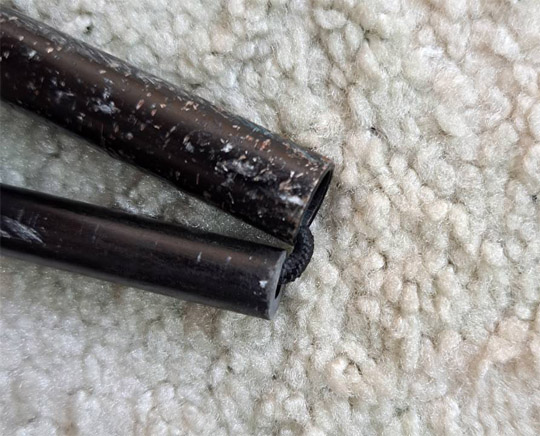 バーの折れる部分