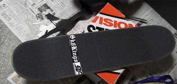 デッキテープの貼り方 フリースタイル スケートボード Fscom